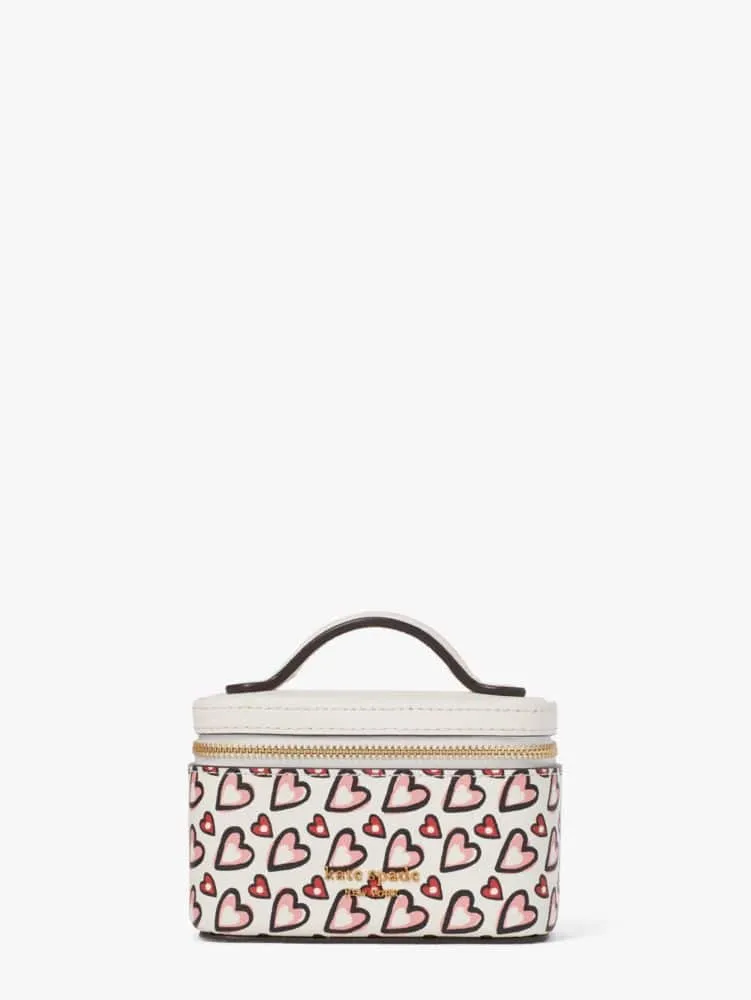 Kate Spade Morgan Fancy Hearts Double-Zip Dome Crossbody