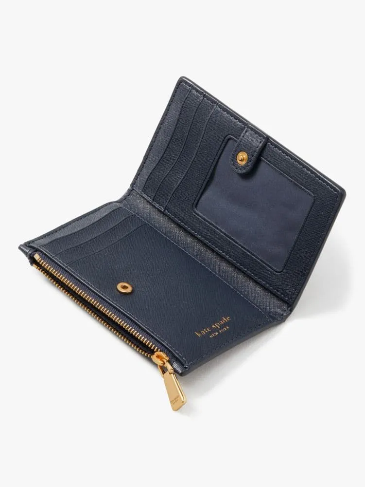 Shaggy Embossed Small Slim Bifold Wallet