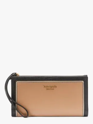 Morgan Colorblocked Continental Wristlet