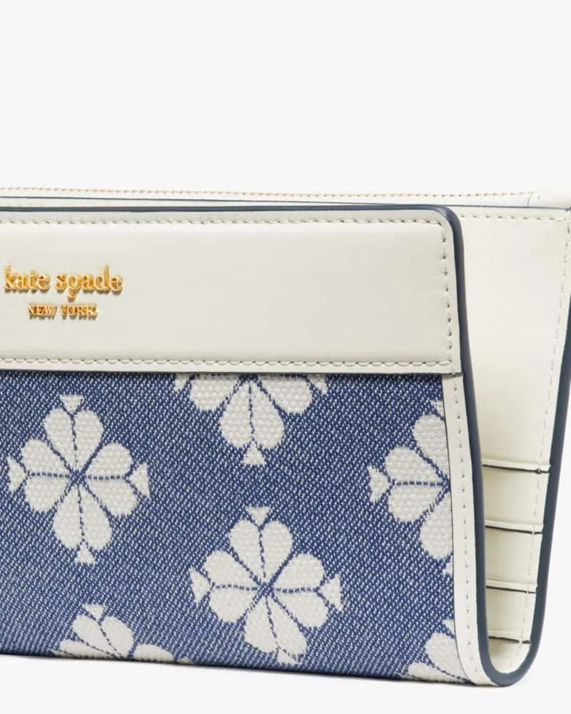 kate spade new york Spade Flower Jacquard Chain Wallet - Macy's