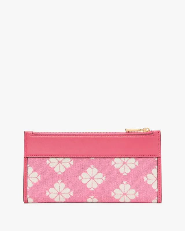 Kate Spade New York Spade Flower Jacquard Zip Slim Wallet SKU