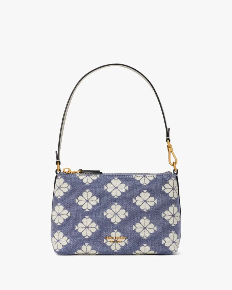 Kate Spade New York Spade Flower Two-tone Canvas East West Pochette