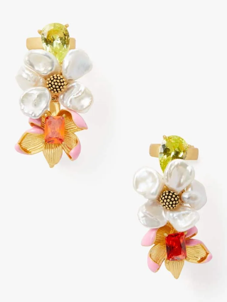 Kate Spade Floral Frenzy Ear Pin Earrings | The Summit