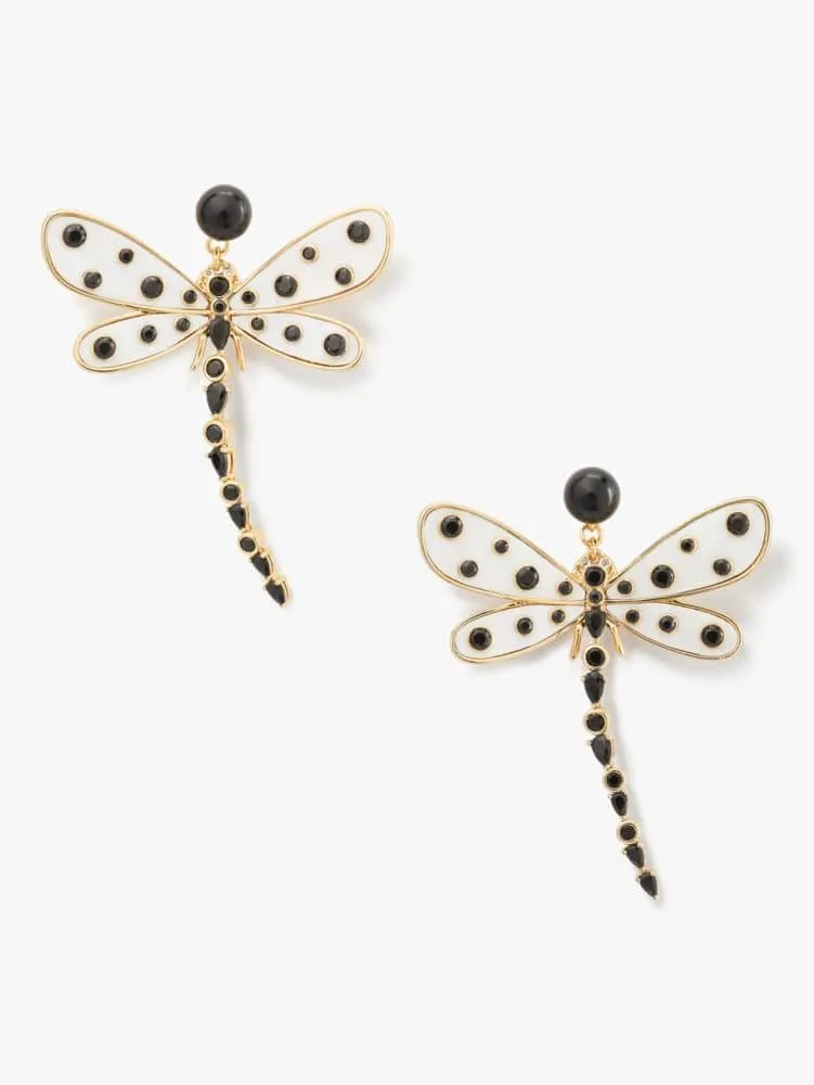 Kate Spade Dazzling Dragonfly Linear Earrings | The Summit