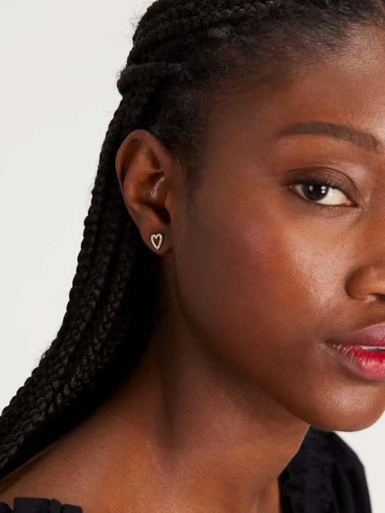 Love You, Mom Boxed Pavé Asymmetrical Studs