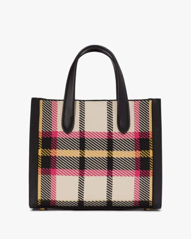 Manhattan Studio Plaid Large Tote