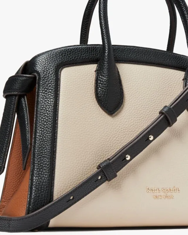Kate Spade Knott Colorblocked Leather & Suede Medium Zip-top Satchel