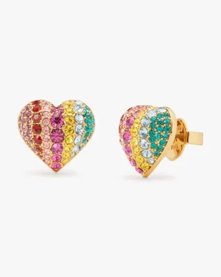 On The Dot Heart Studs