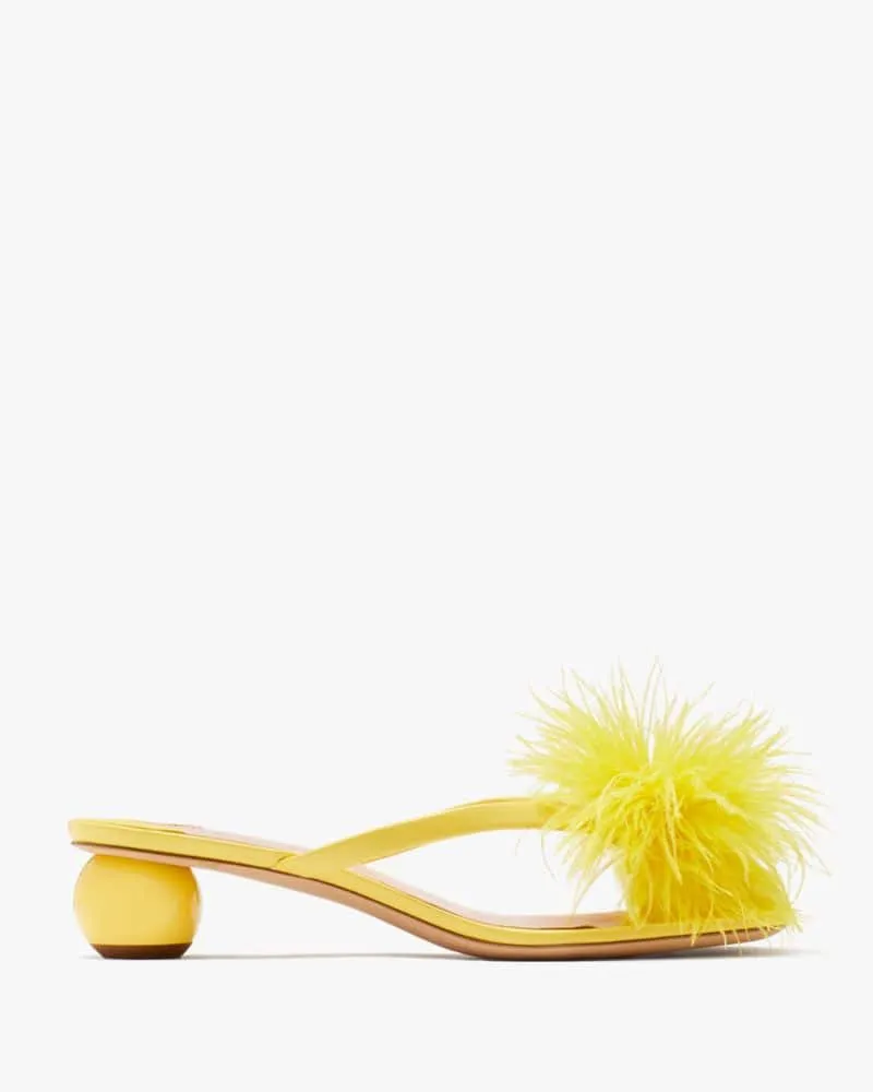 Shop kate spade new york Ibiza 60MM Lemon Platform Mules | Saks Fifth Avenue