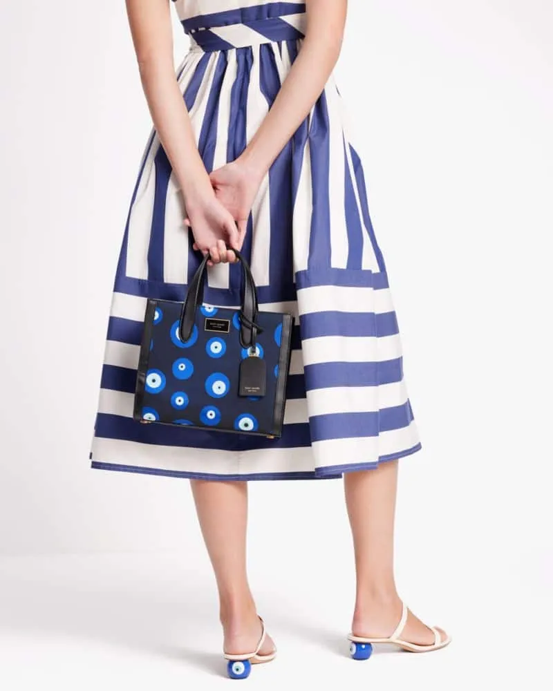 Kate Spade Manhattan Striped Small Tote, Women's Fashion, Bags