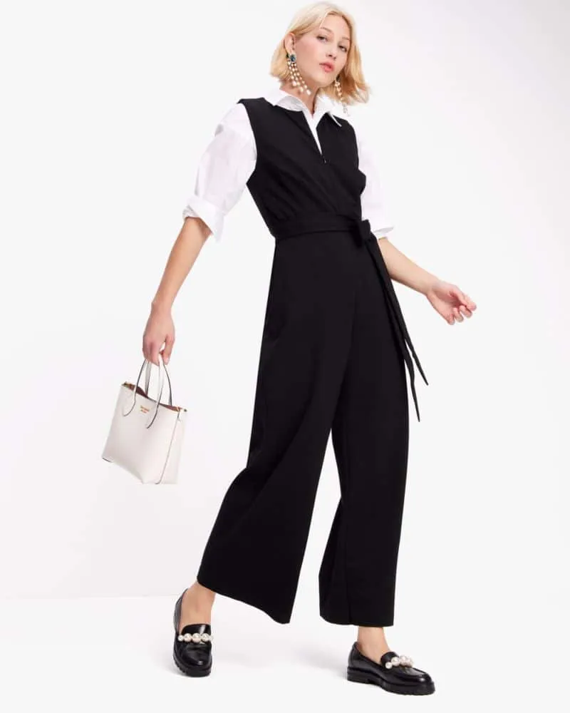 Notch Neck Sleeveless Jumpsuit