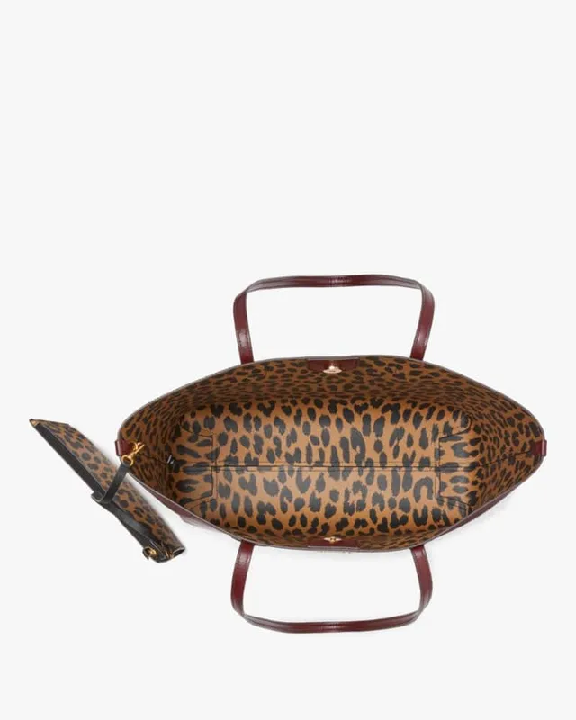 Manhattan Lady Leopard Large Tote