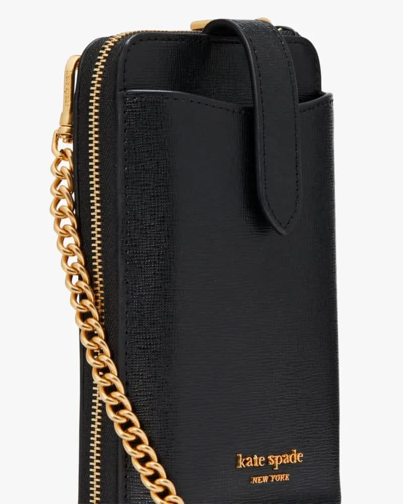 Kate Spade New York Spencer North/South Phone Crossbody for iPhone Black  One Size: Handbags