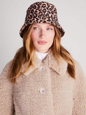 Lovely Leopard Quilted Nylon Bucket Hat
