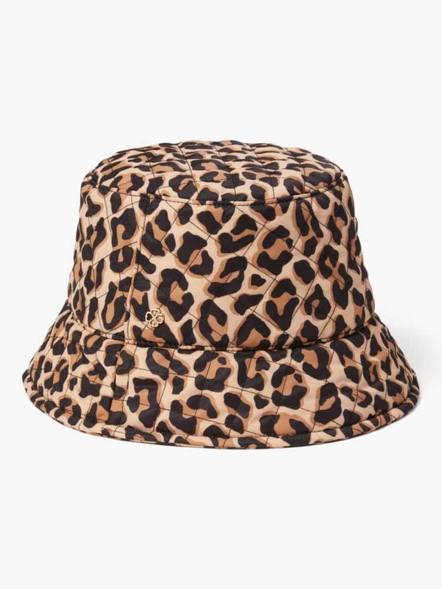 Kate Spade Lovely Leopard Quilted Nylon Bucket Hat | The Summit