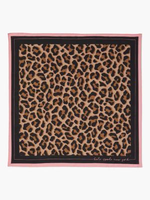 Lovely Leopard Cotton-silk Bandana
