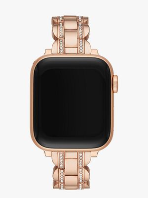 Rose Gold Pavé Scallop Link Band For Apple Watch®