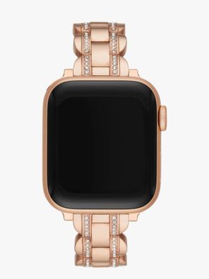 Rose Gold Pavé Scallop Link 38/40 Mm Band For Apple Watch®