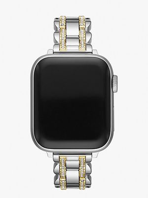 Two-Tone Pavé Stainless Steel Bracelet 38/40mm Band For Apple Watch®