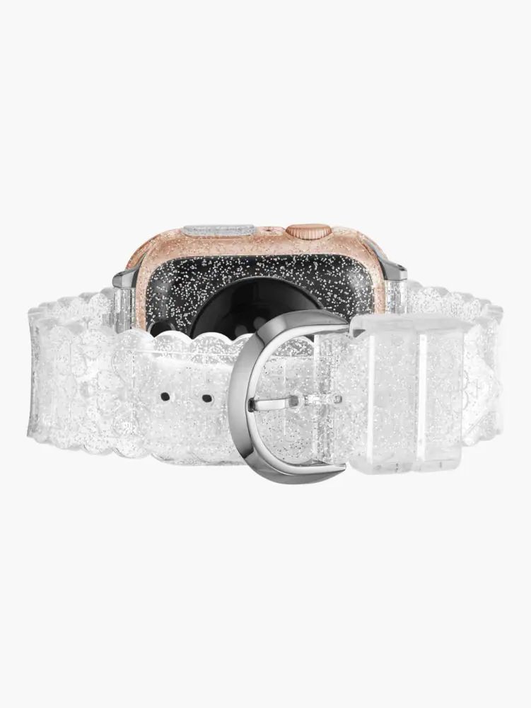 Silver Glitter Jelly 40mm Case & Band Set For Apple Watch®