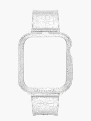 Silver Glitter Jelly 40mm Case & Band Set For Apple Watch