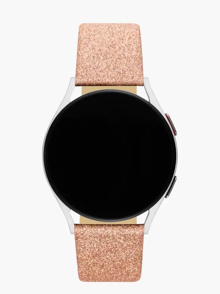 Rose Gold Glitter Leather 38/40mm Band For Apple Watch®