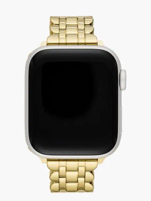 Gold-tone Scalloped Stainless Steel Bracelet 38/40/41mm Band For Apple Watch®