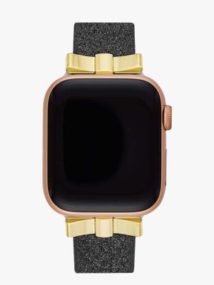 Black Glitter Bow 38/40mm Band For Apple Watch