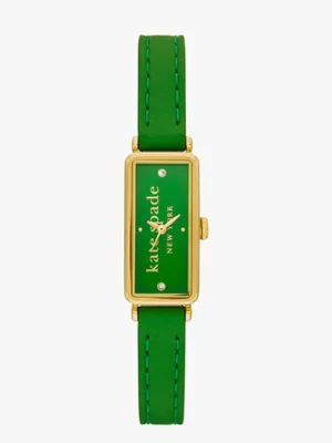 Rosedale Green Leather Watch