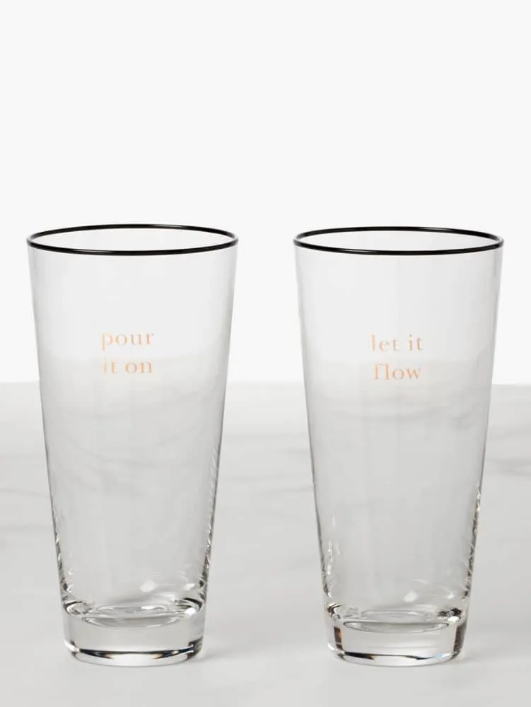 Kate Spade Better Half Beer Glass Set | The Summit