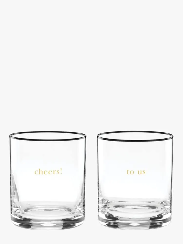 Kate Spade Cheers To Us Double Old Fashioned Glass Set | The Summit