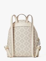 Spade Flower Coated Canvas Day Pack Medium Backpack