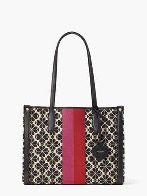 Spade Flower Jacquard North South Crossbody