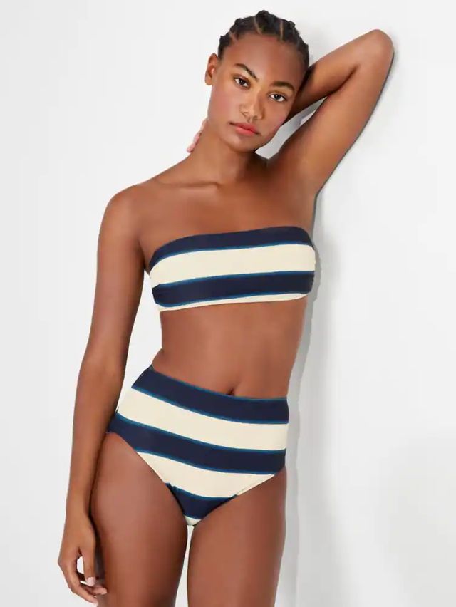 Kate Spade Awning Stripe Bandeau Bikini Top | Metropolis at Metrotown