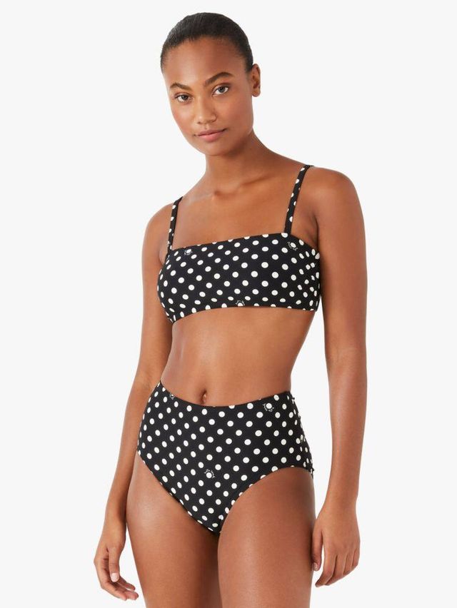 Kate Spade Lia Dot High-waist Bikini Bottom | The Summit