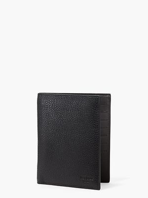 Pebbled Leather Travel Wallet