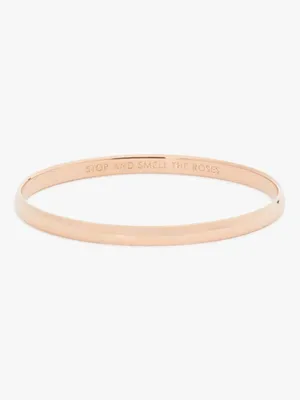 Stop And Smell The Roses Idiom Bangle