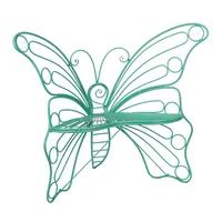 Turquoise Butterfly Metal Chair