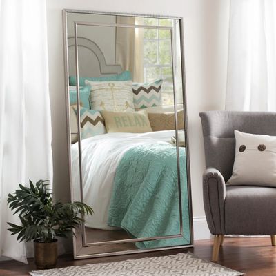 Large Silver Luxe Mirror, 37.2x67.2 in.