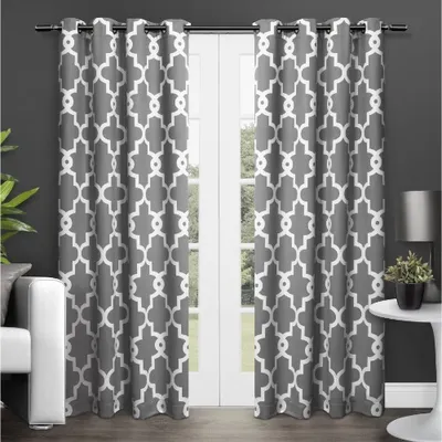 Gray Maxwell Blackout Curtain Panel Set, 84 in.