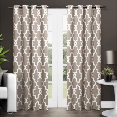 Taupe Maxwell Blackout Curtain Panel Set, 84 in.