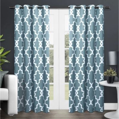 Teal Maxwell Blackout Curtain Panel Set, 96 in.