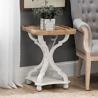 Corina Scalloped Accent Table