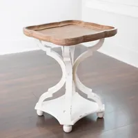 Corina Scalloped Accent Table