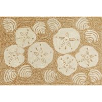 Natural Sand Dollar Outdoor Mat