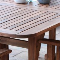 Acacia Wood Outdoor 6-pc. Dining Set