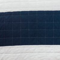 Navy Stripe 3-pc. Full/Queen Quilt Set