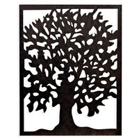 Laser Cut Tree Metal Wall Plaque