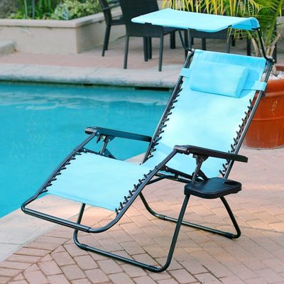 Aqua Zero Gravity Chair with Sunshade and Tray