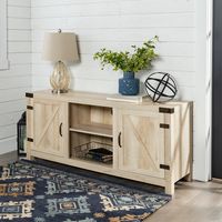 White Oak Barn Doors TV Stand